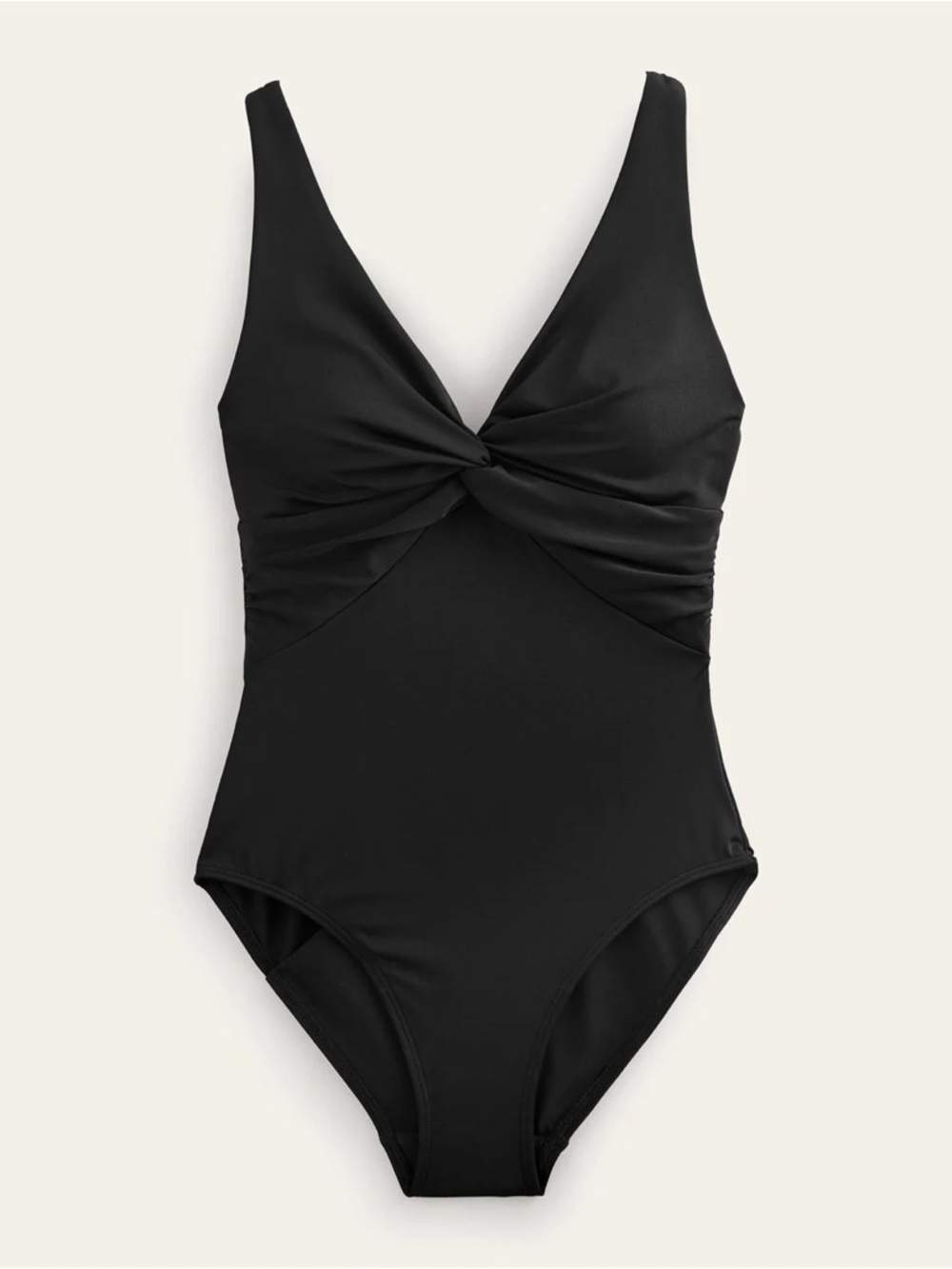Boden Twist Classic Swimsuit in Black Size 16-18 Long